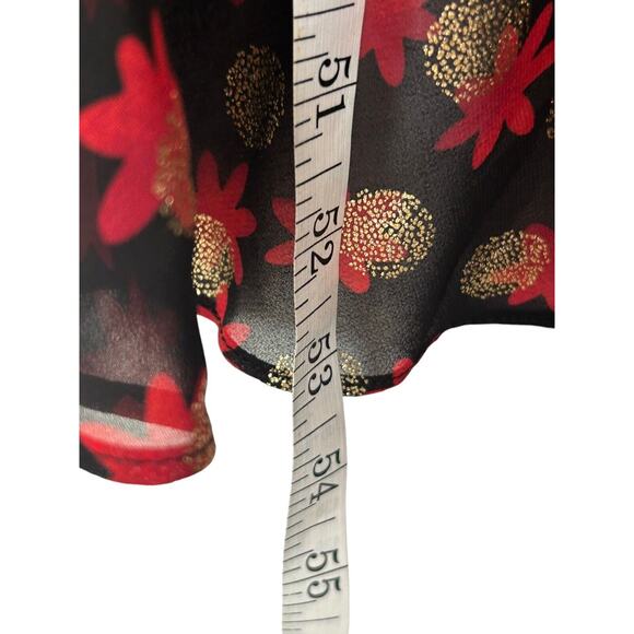 Lane Bryant Dress Womens Size 20 Multicolor Surplice Fitted Metallic Dot Midi - Picture 15 of 16